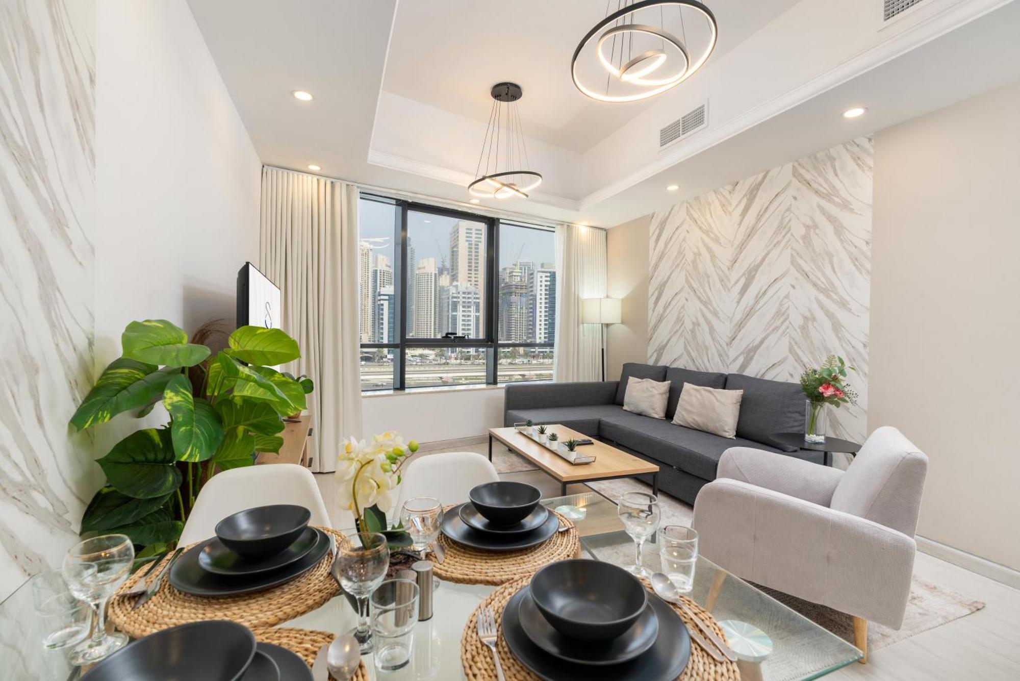 Modern 1Br Apartment In Jlt Next To Metro With City Views Dubai Eksteriør bilde